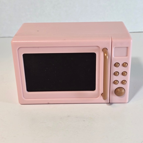 Our Generation Other - Our Generation 18" Doll Pink Microwave Working Sounds & Lights In The Kitchen